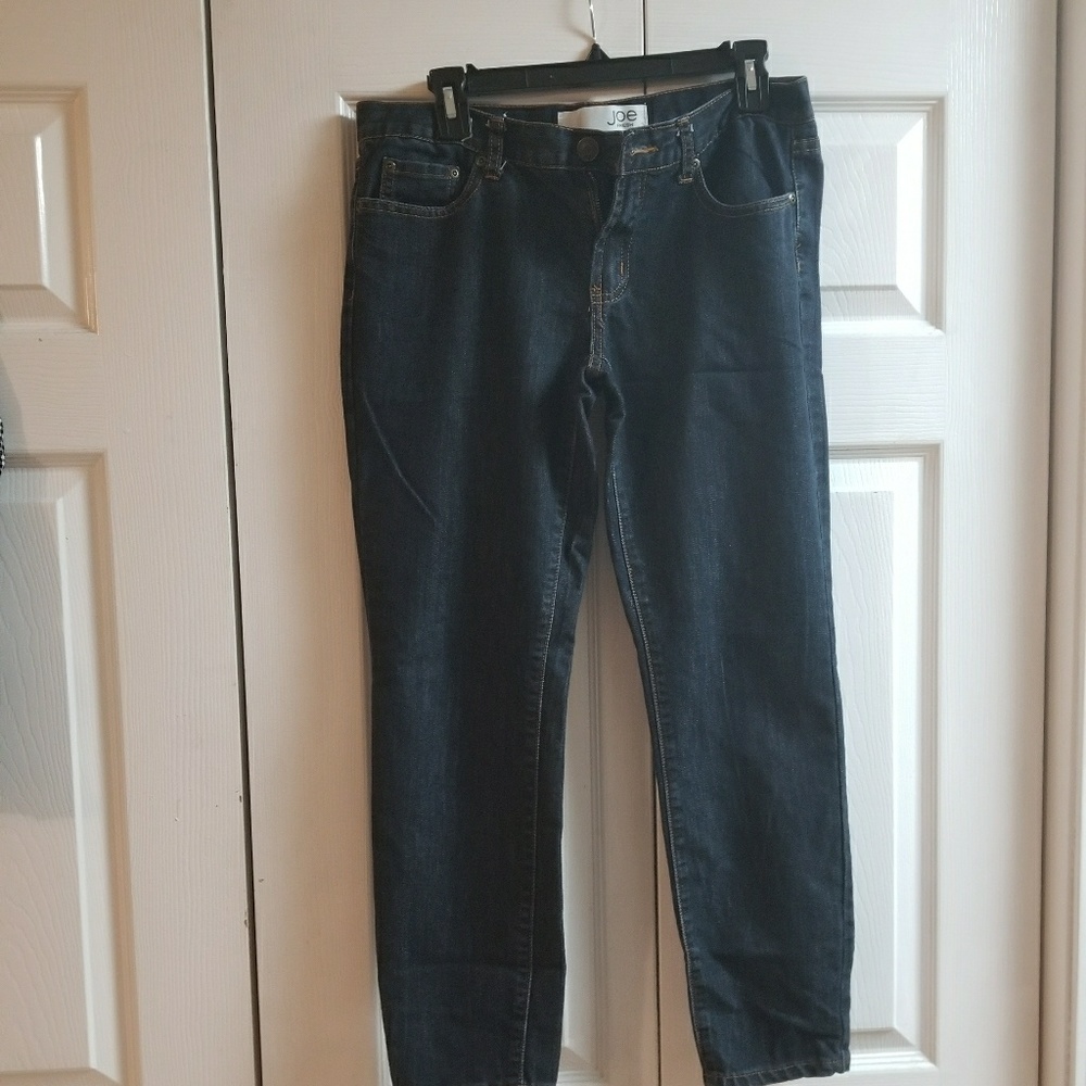 Dark wash blue jeans